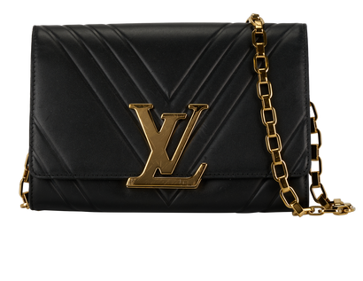 Airy VLouise Pochette, &pound;895, Handbags, Black, Leather, Front view